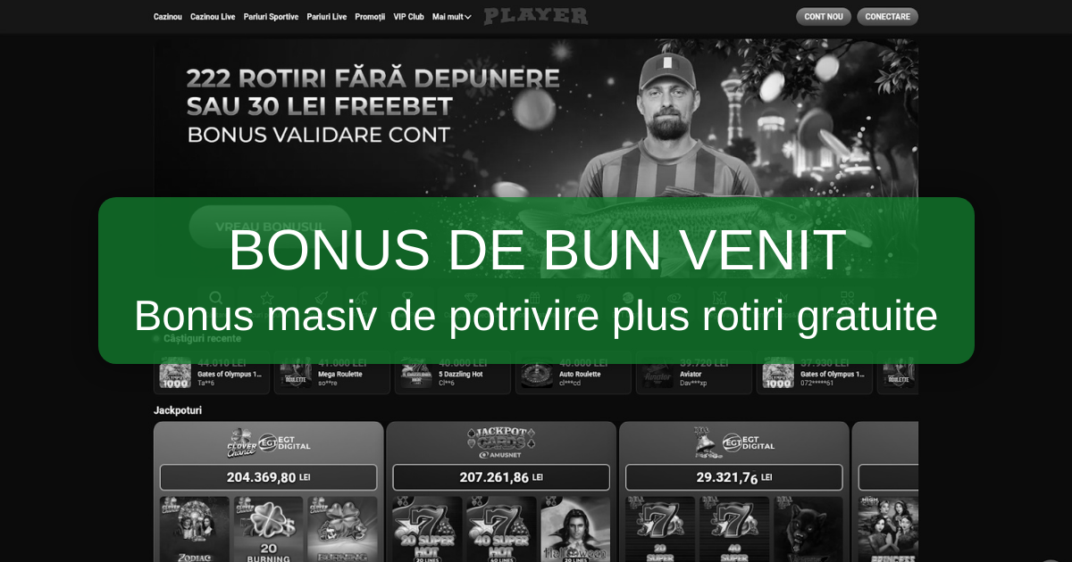 Player Casino welcome bonus